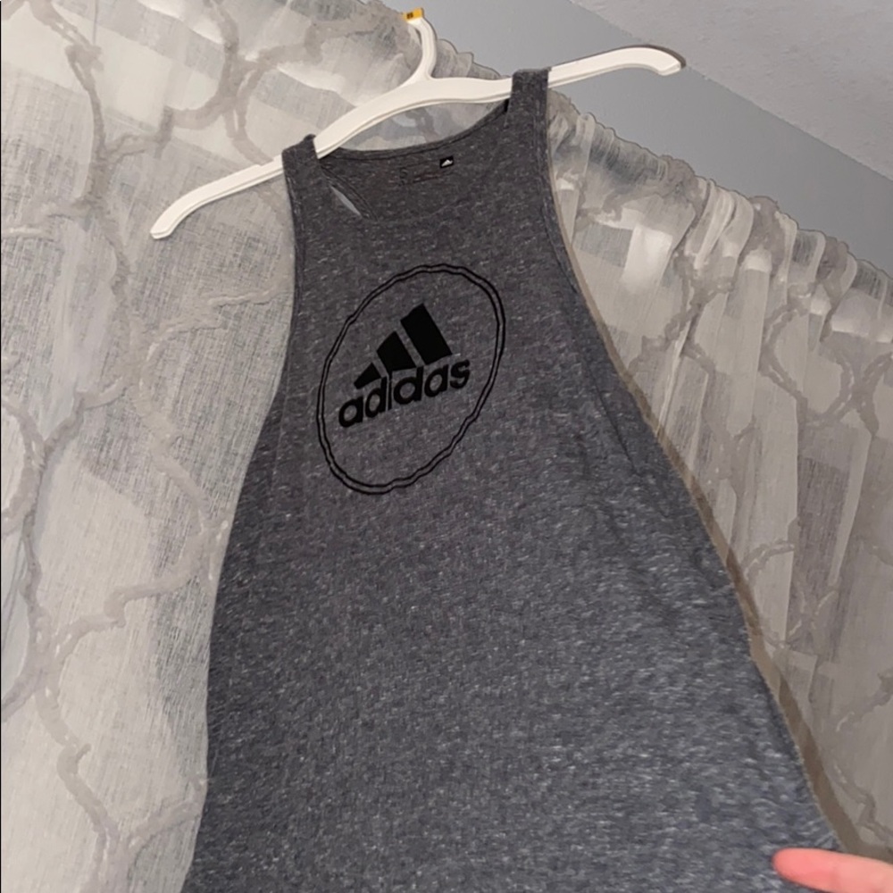 Gray Adidas tank top